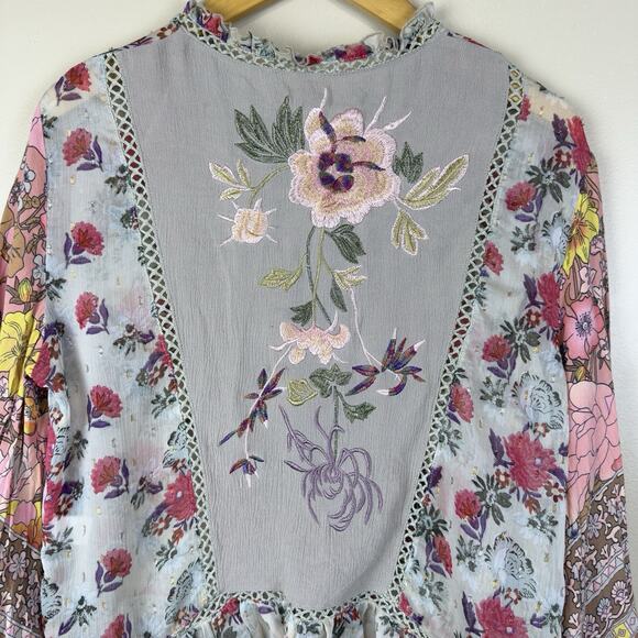 Aratta Silent Journey Blouse Boho Romantic Size S Approx Ruffle Flared Sleeves - Picture 6 of 12
